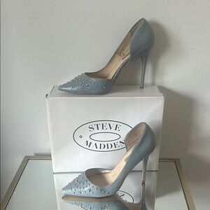 Steve Madden Blue Heels Elegant Pointed Toe